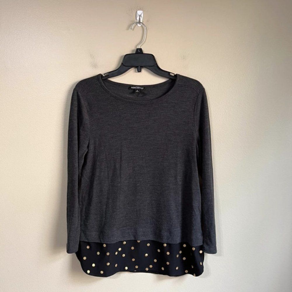 J. Crew Mercantile small grey long sleeve top